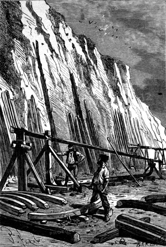 Jules Verne, "L'île Mystérieuse", illustration