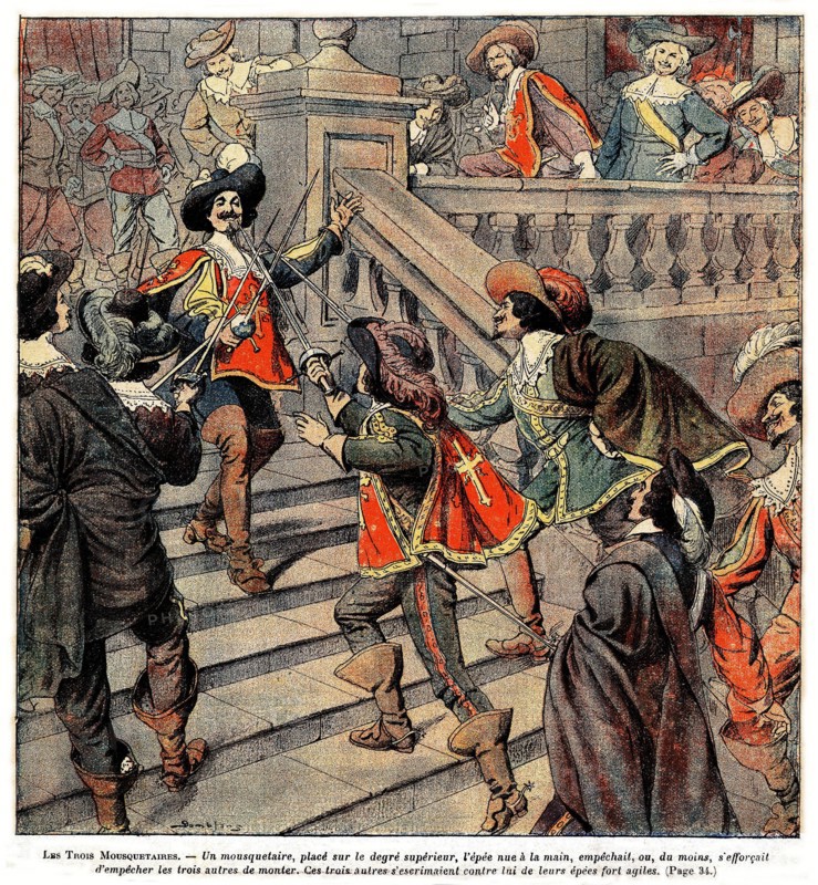 Illustration in 'The Three Musketeers'