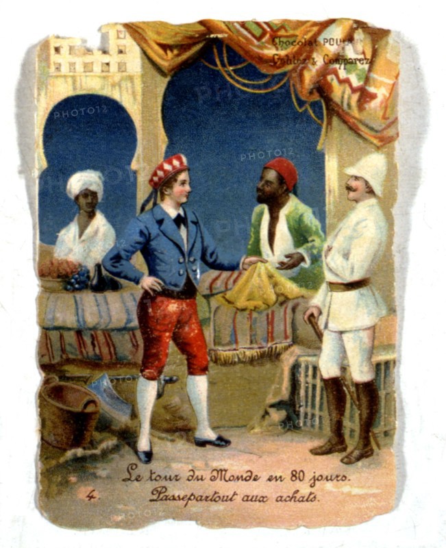 Illustration in 'Around the World in Eighty Days'