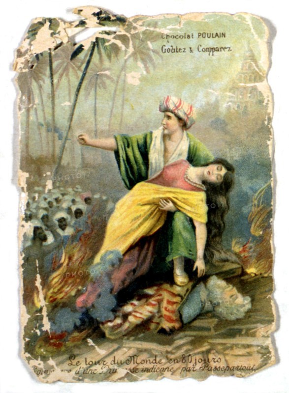 Illustration in 'Around the World in Eighty Days'