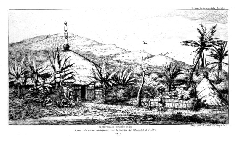 Large hut of Natives on Poepo's way