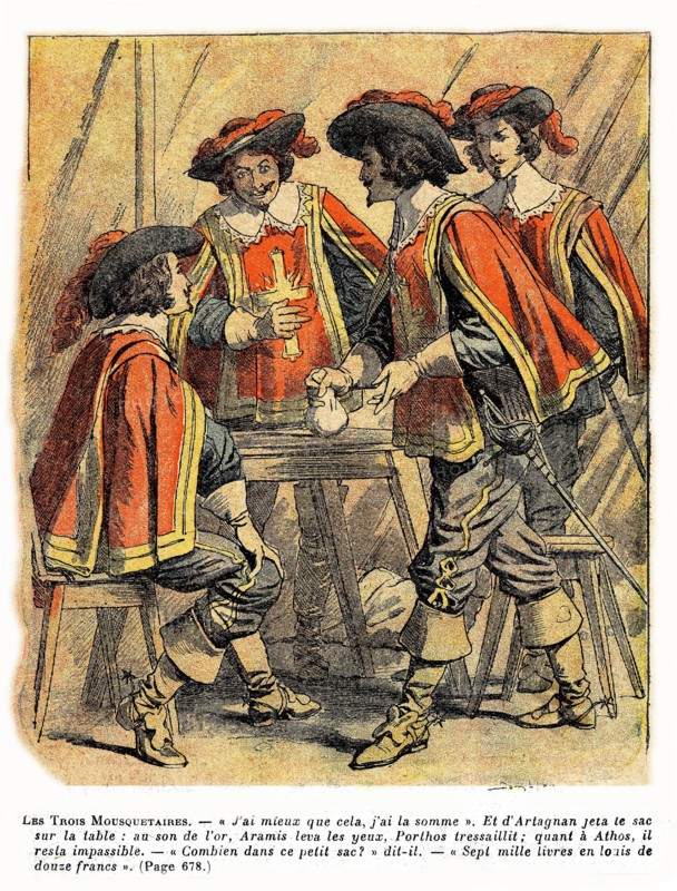 Illustration in 'Three Musketeers'