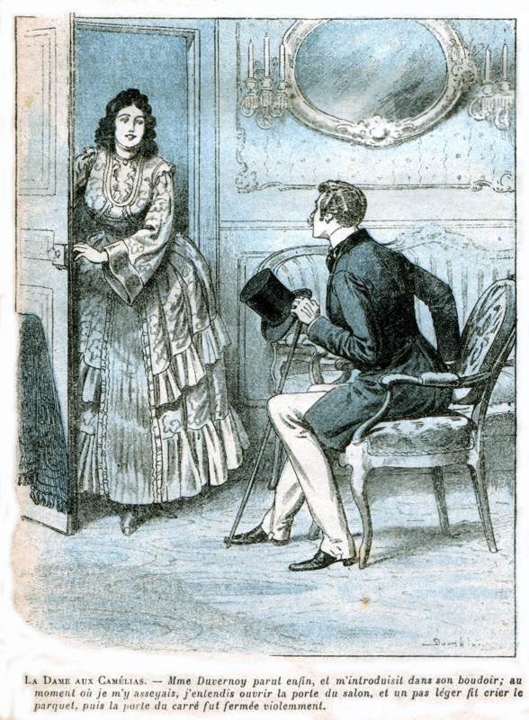 Illustration in 'The Lady of the Camelias'