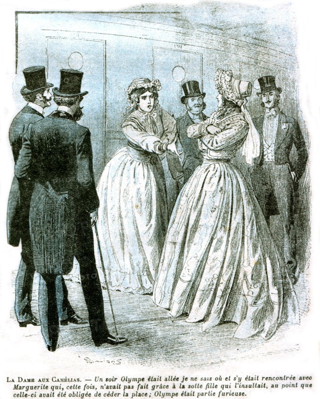 Illustration in 'The Lady of the Camelias'