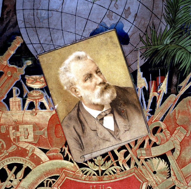 Portrait of French novelist Jules Verne