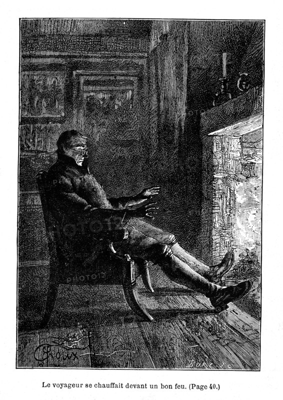 Jules Verne, "un billet de loterie" (illustration)