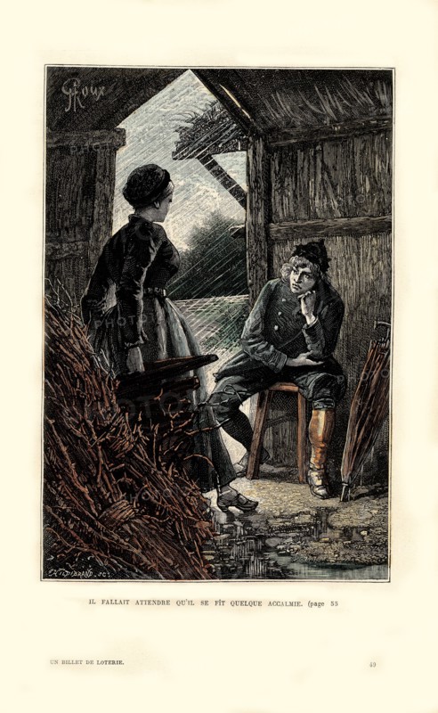Illustration in 'Un billet de loterie'