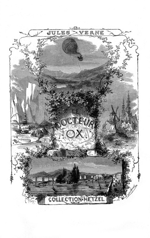J. Verne, fontispiece from 'Dr. Ox'