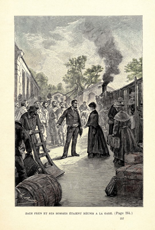 Jules Verne, "Mistress Branican" (illustration)
