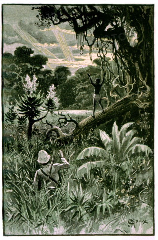 Illustration in 'The Aerial village'