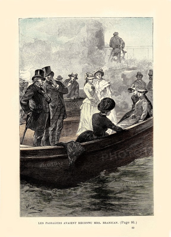 Jules Verne, "Mistress Branican" (illustration)