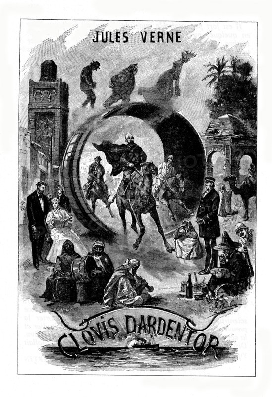 Jules Verne, "Clovis Dardentor" (Frontispice)
