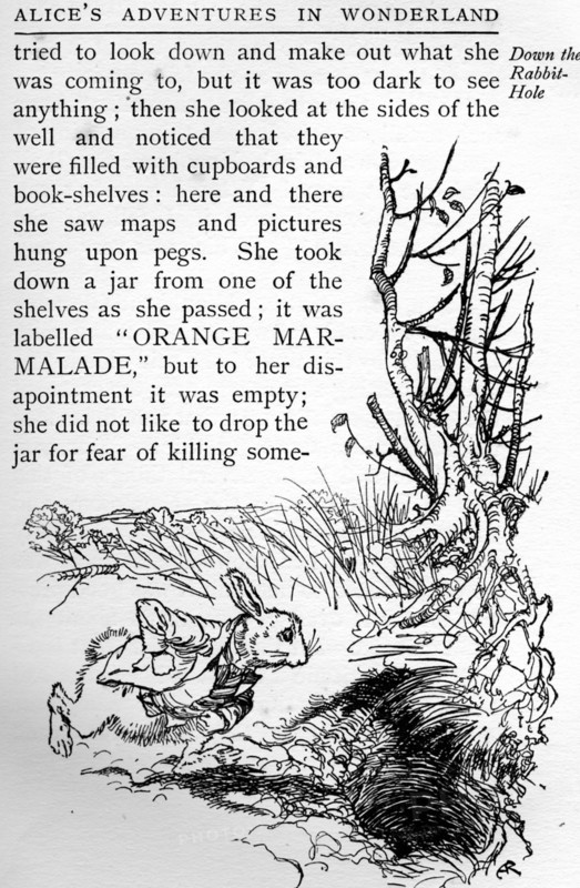 Alice in Wonderland, illustration by Arthur Rackham