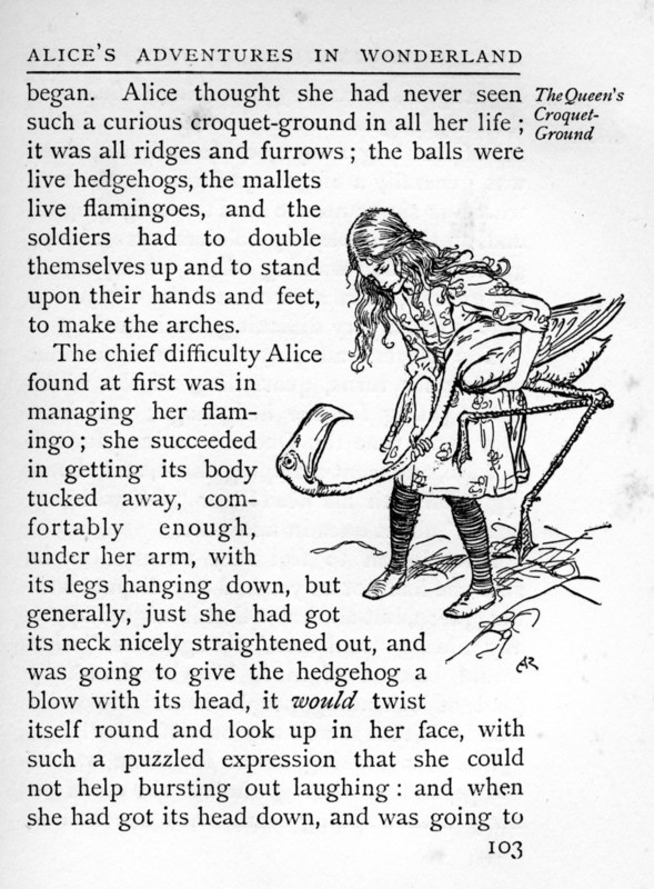 Alice in Wondeland, illustration by Arthur Rackham