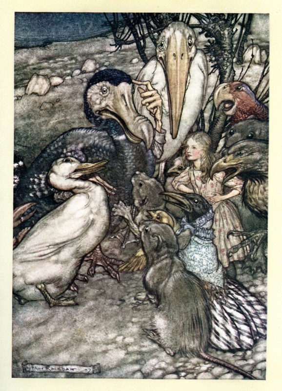 Alice au pays des merveilles, illustration d'Arthur Rackham