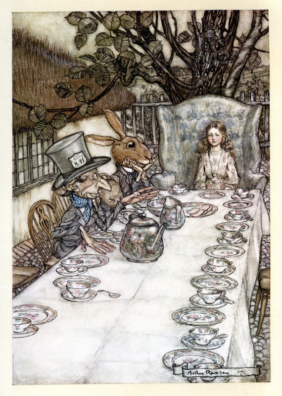 Alice au pays des merveilles, illustration d'Arthur Rackham