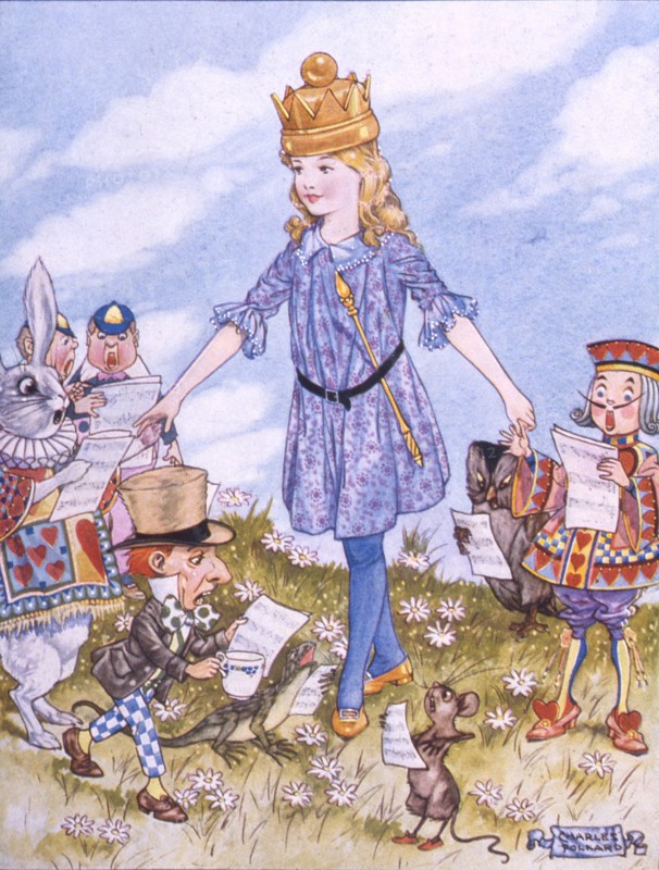 Alice au pays des merveilles, illustration de Charles Folkard