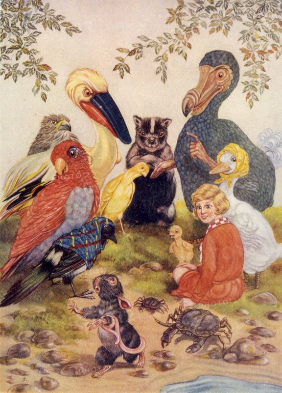 Alice in Wonderland, illustration by D.R. Sexton