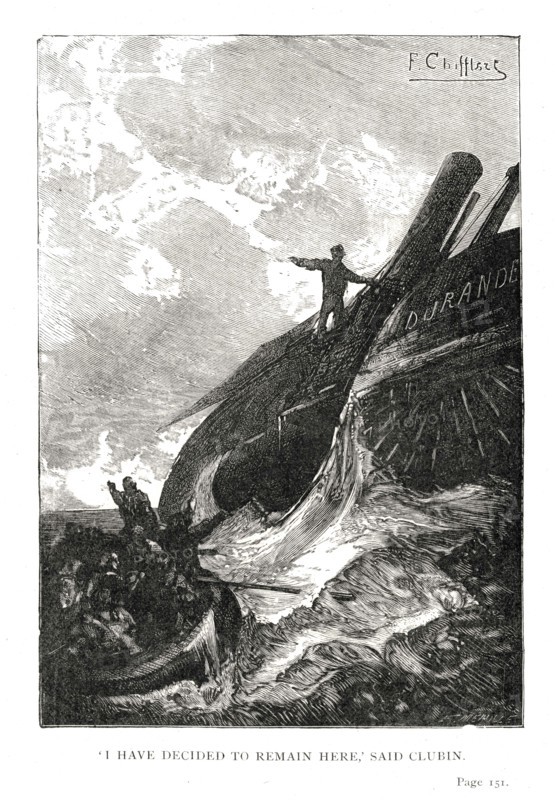 Illustration de "Les Travailleurs de la Mer", de Victor Hugo