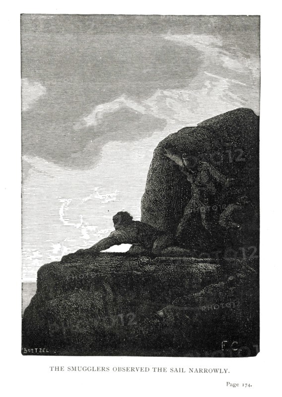 Illustration de "Les Travailleurs de la Mer", de Victor Hugo