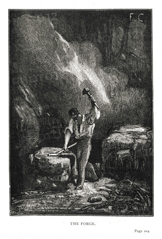 Illustration de "Les Travailleurs de la Mer", de Victor Hugo
