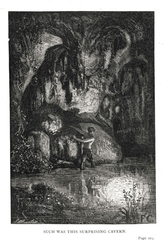 Illustration of "Toilers of the Sea", by Victor Hugo