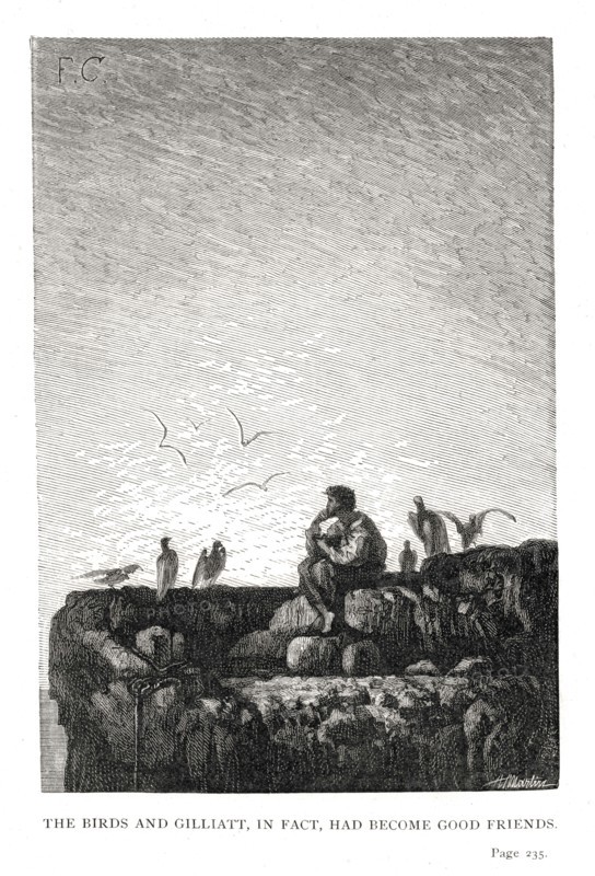 Illustration de "Les Travailleurs de la Mer", de Victor Hugo