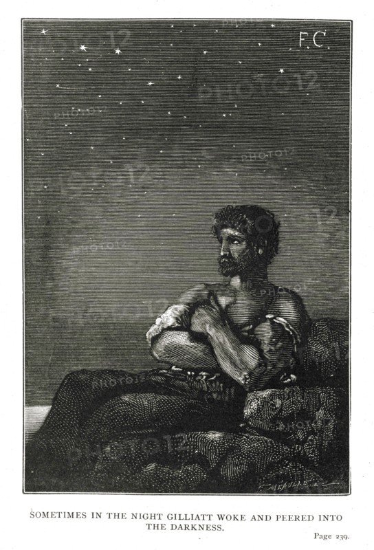 Illustration of "Toilers of the Sea", by Victor Hugo