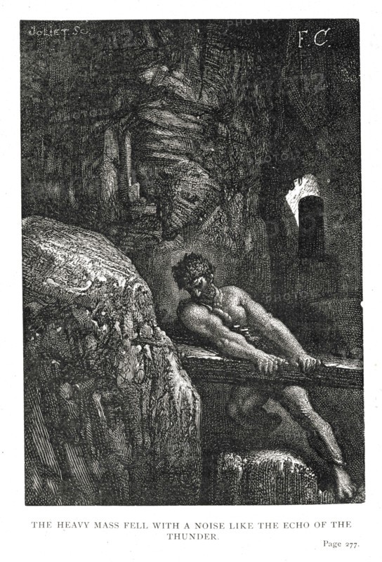 Illustration de "Les Travailleurs de la Mer", de Victor Hugo