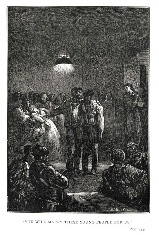 Illustration of "Toilers of the Sea", by Victor Hugo