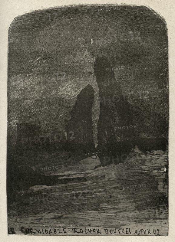 Illustration de "Les Travailleurs de la Mer", de Victor Hugo