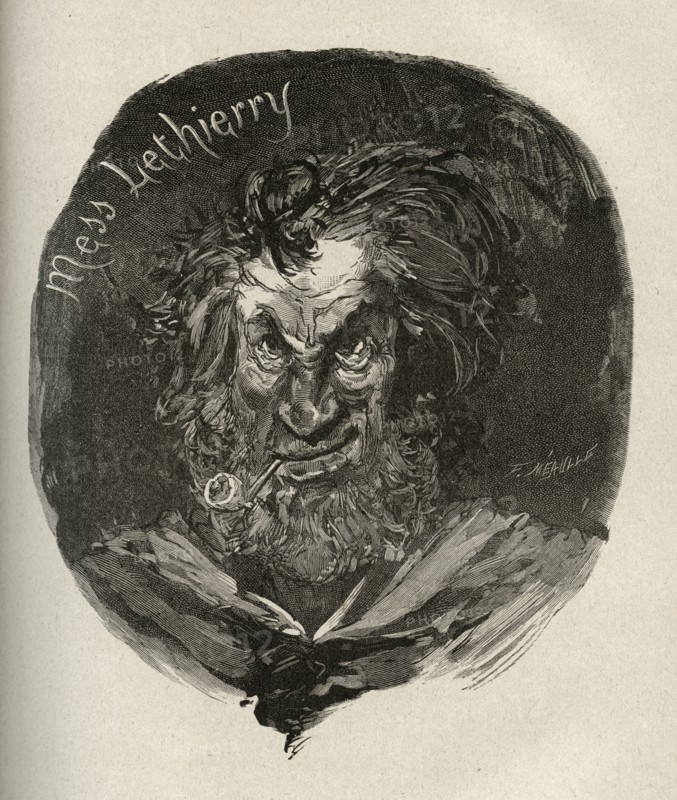 Illustration of "Toilers of the Sea", by Victor Hugo