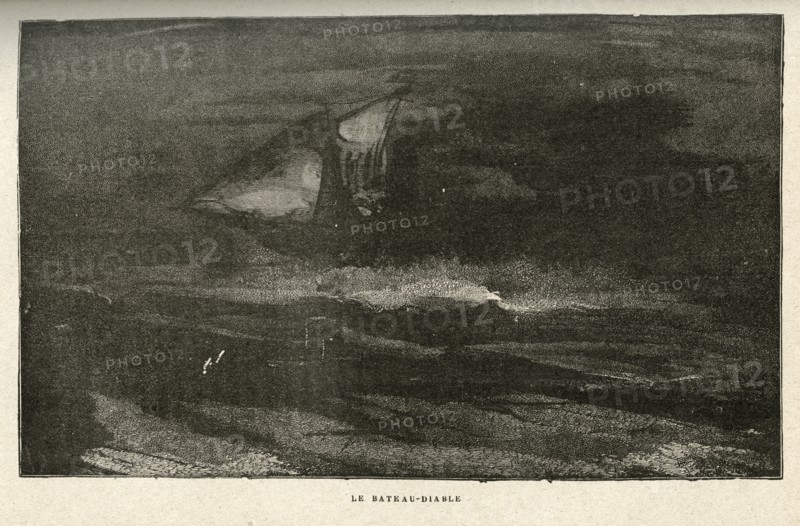 Illustration of "Toilers of the Sea", by Victor Hugo