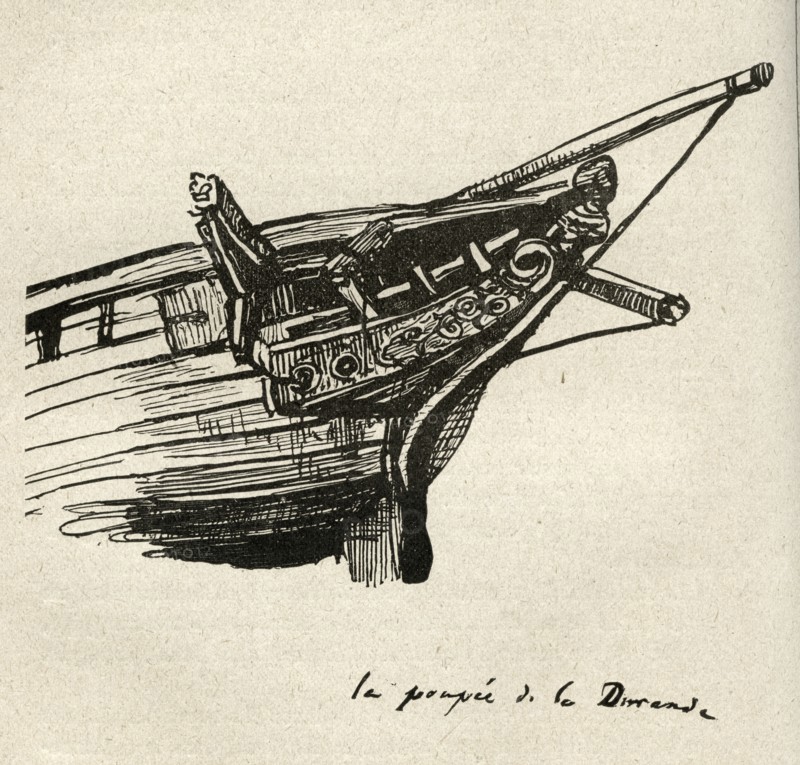 Illustration de "Les Travailleurs de la Mer", de Victor Hugo