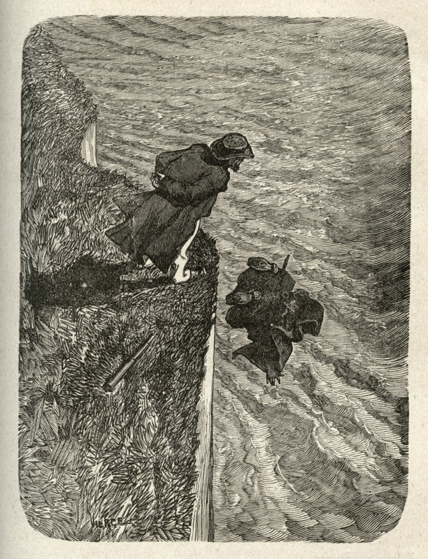 Illustration de "Les Travailleurs de la Mer", de Victor Hugo
