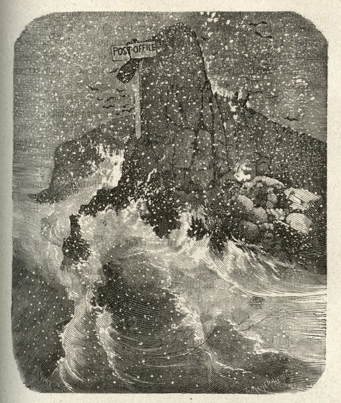 Illustration de "Les Travailleurs de la Mer", de Victor Hugo
