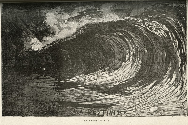 Illustration of "Toilers of the Sea", by Victor Hugo