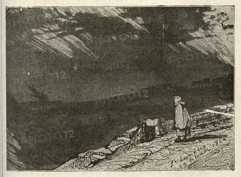Illustration of "Toilers of the Sea", by Victor Hugo