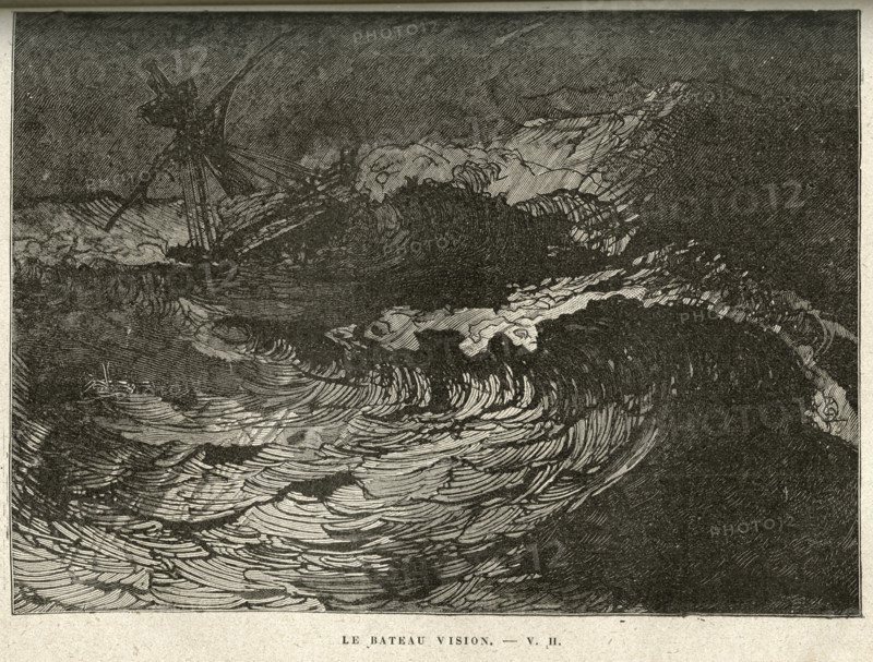 Illustration of "Toilers of the Sea", by Victor Hugo