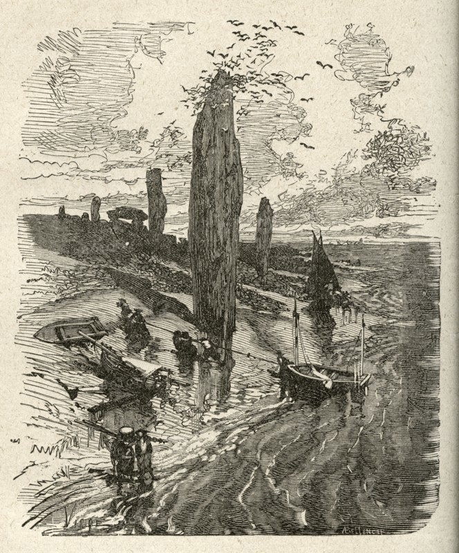Illustration de "Les Travailleurs de la Mer", de Victor Hugo