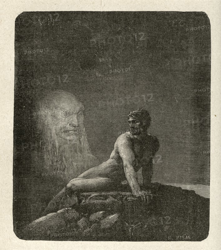 Illustration of "Toilers of the Sea", by Victor Hugo