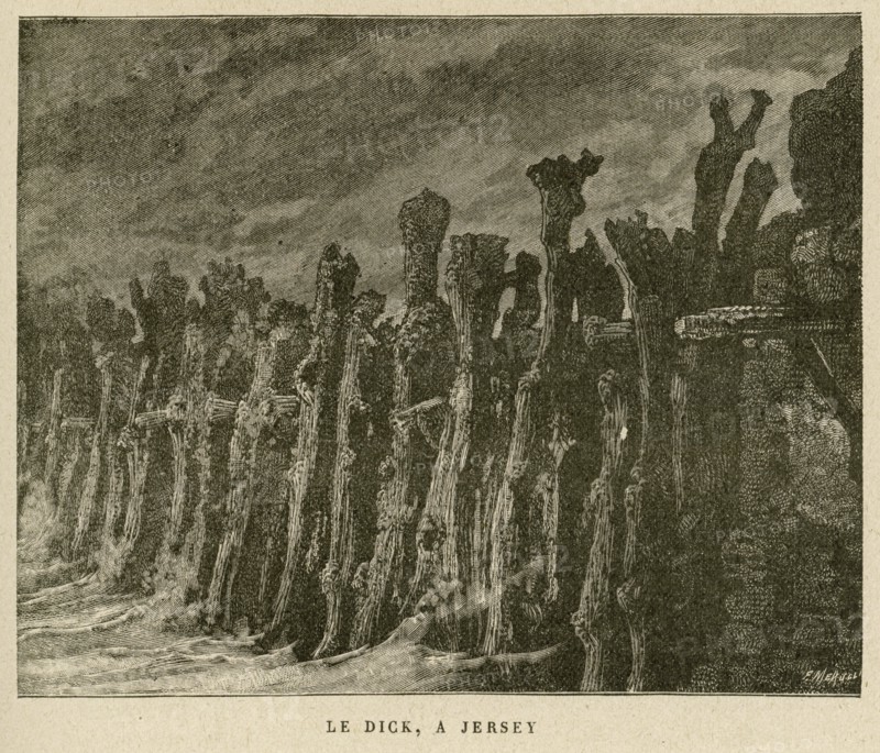 Illustration of "L'archipel de la Manche", by Victor Hugo