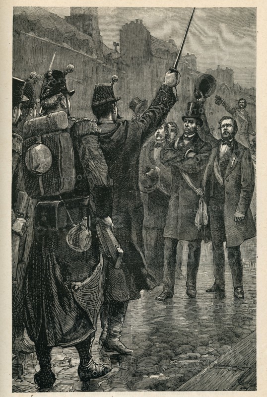 Illustration from 'Histoire d'un crime', by Victor Hugo