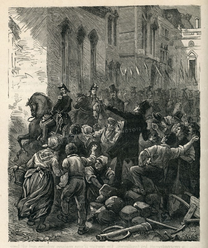 Illustration from 'Histoire d'un crime', by Victor Hugo