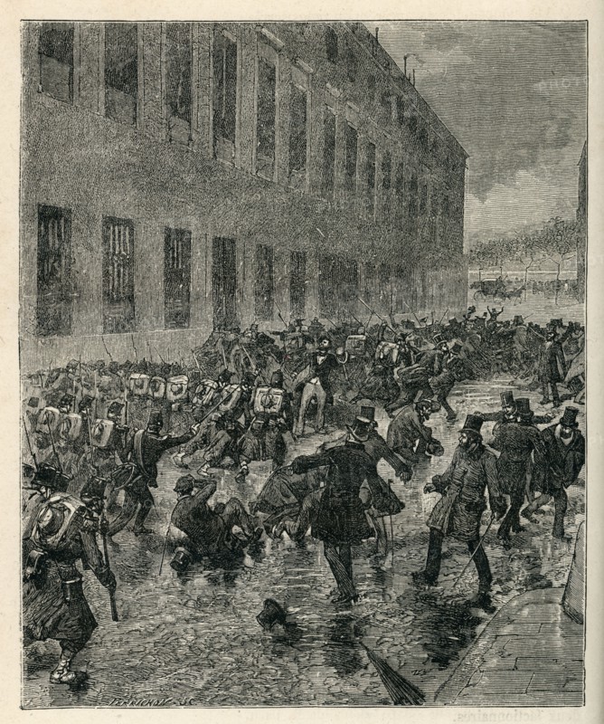 Illustration from 'Histoire d'un crime', by Victor Hugo