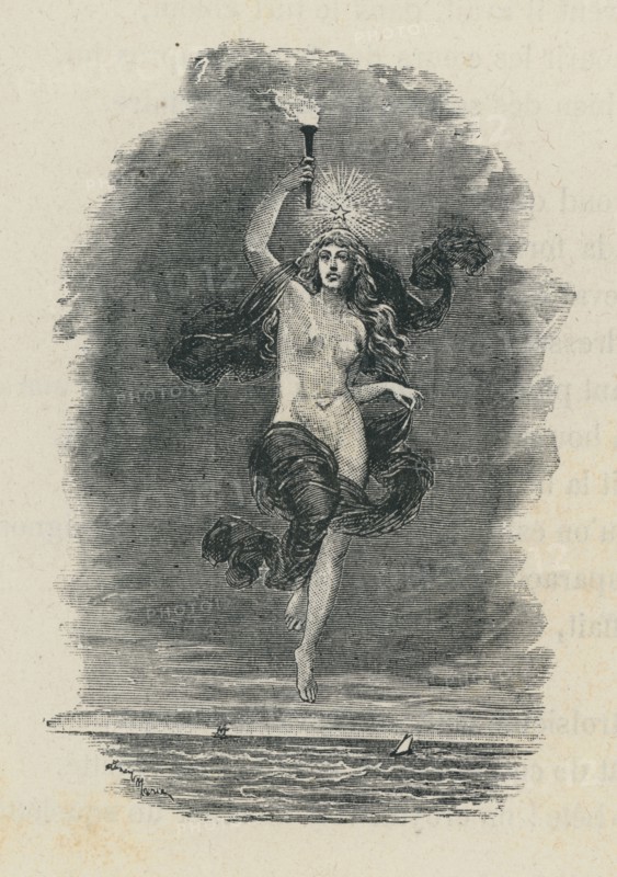 Illustration of "Les Châtiments", by Victor Hugo