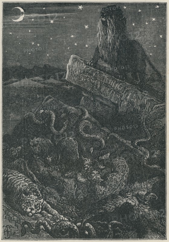 Illustration of "Les Châtiments", by Victor Hugo