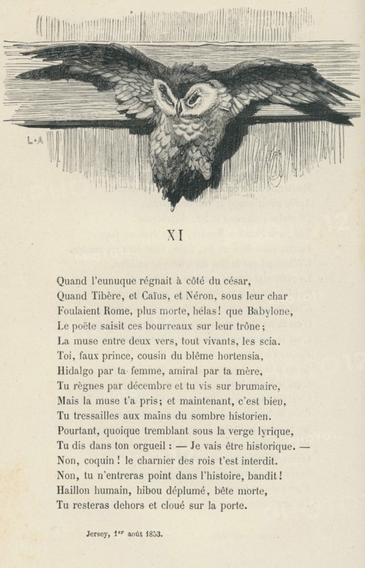 Illustration of "Les Châtiments", by Victor Hugo