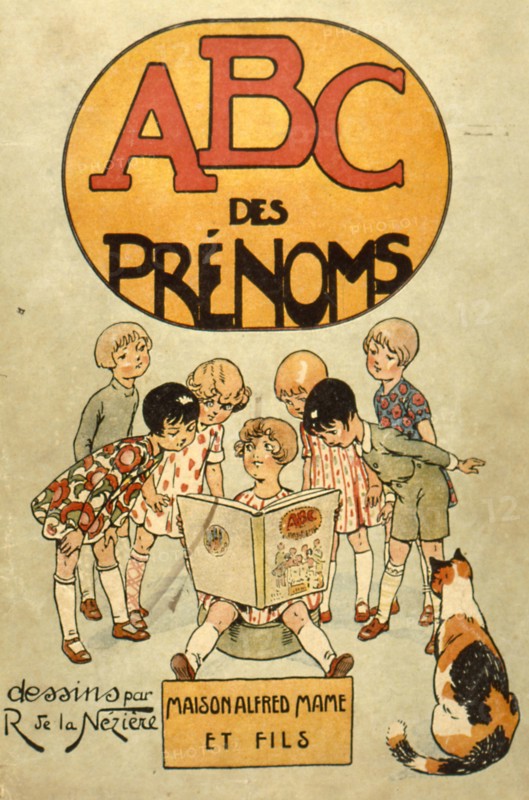 Abécédaire "ABC des prénoms", 1927