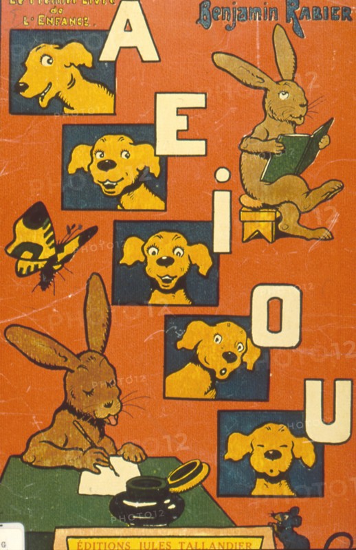"Le Premier livre de l'enfance, A. E. I. O. U", par Benjamin Rabier
